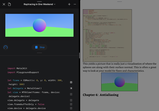 Ray Tracing in One Weekend in Swift Playgrounds