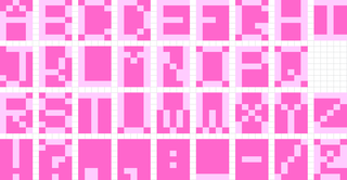 Lana's Pixelmap Alphabet