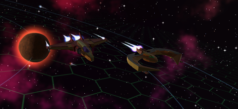 Intercept and Escort - Vox Siderum and Caliper from above