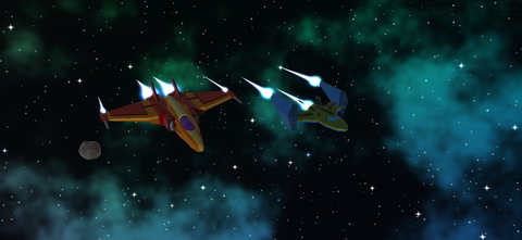 Intercept and Escort - Iguana and Vox Siderum from above