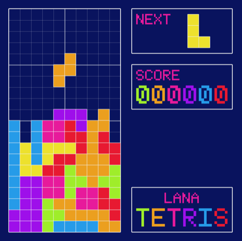 Lana Tetris Game