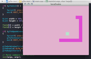 An implementation of the classic game snake in C with OpenGL
