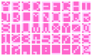Final version of Lana's Pixelmap Alphabet