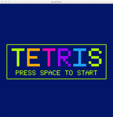 Lana Tetris start screen