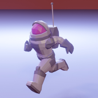 Low Poly Astronaut Run Cycle